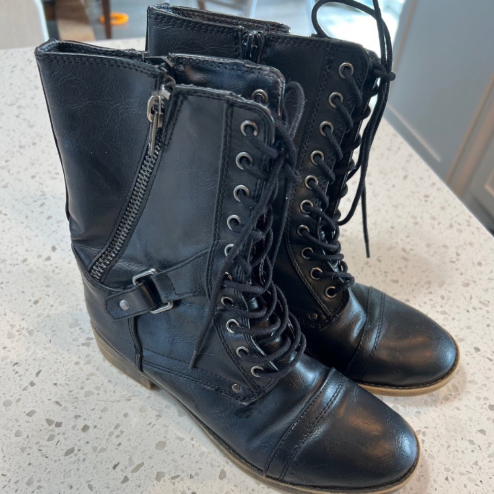 Black Combat boots